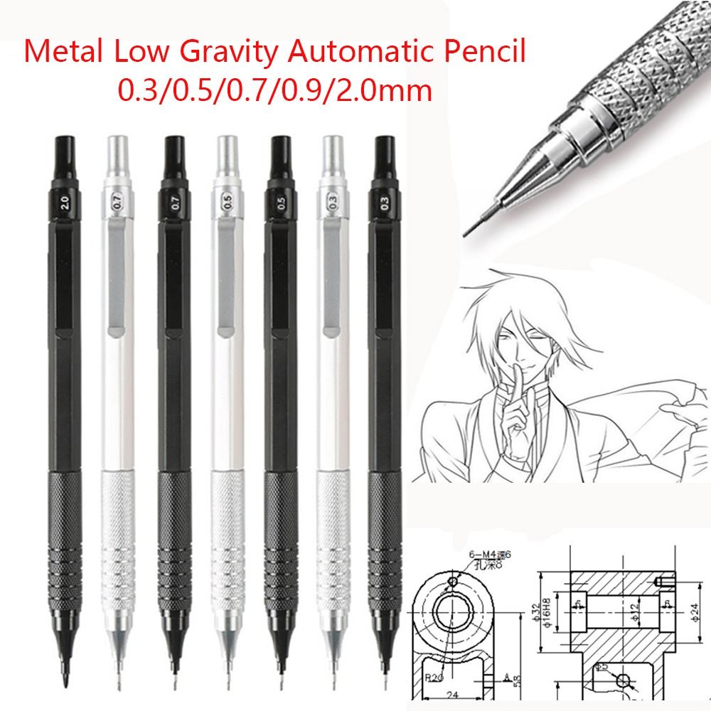 Mechanical Pencil 0.3 - Lápiz Mecánico Metálico de Baja Gravedad