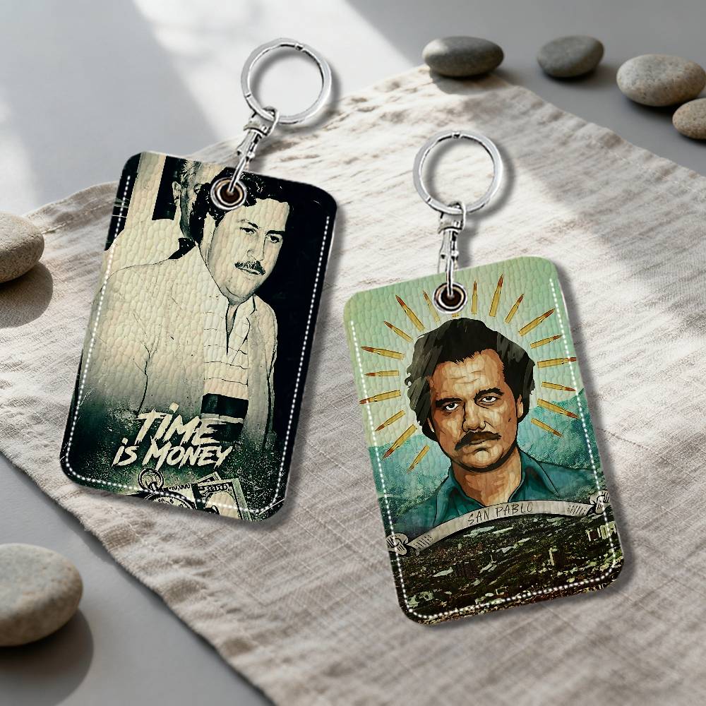 Card Index Box - N-Narcos P-PABLO E-ESCOBAR Portatarjetas, Llavero, Anillo