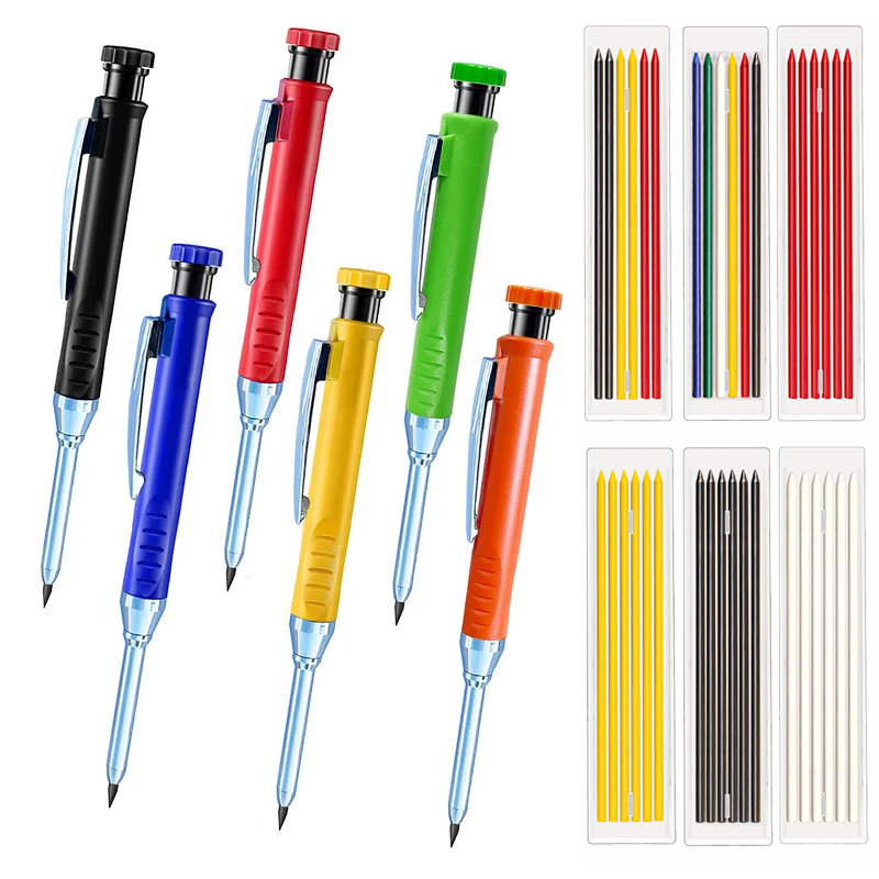 Staedtler Pencil Lumocolor - Lápices automáticos para carpintería de 6