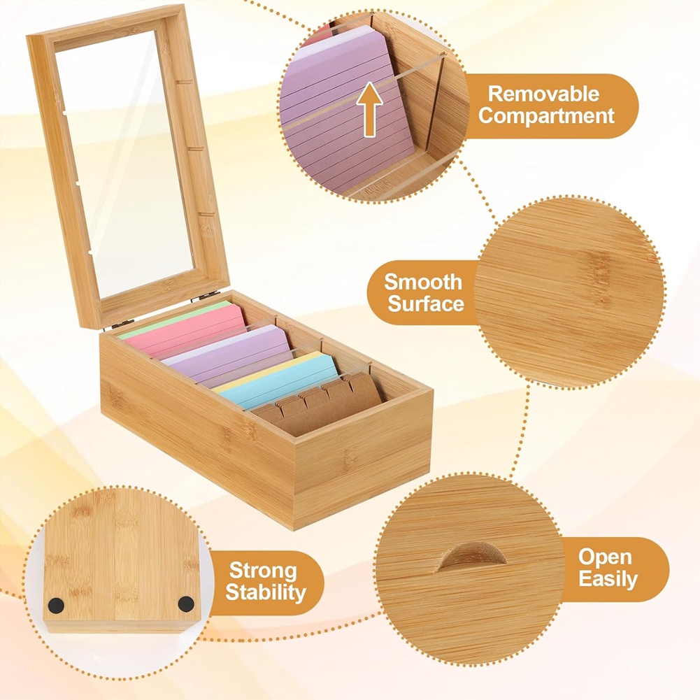 Organizador de Tarjetas de Índ - Card Index Box reseña y precio