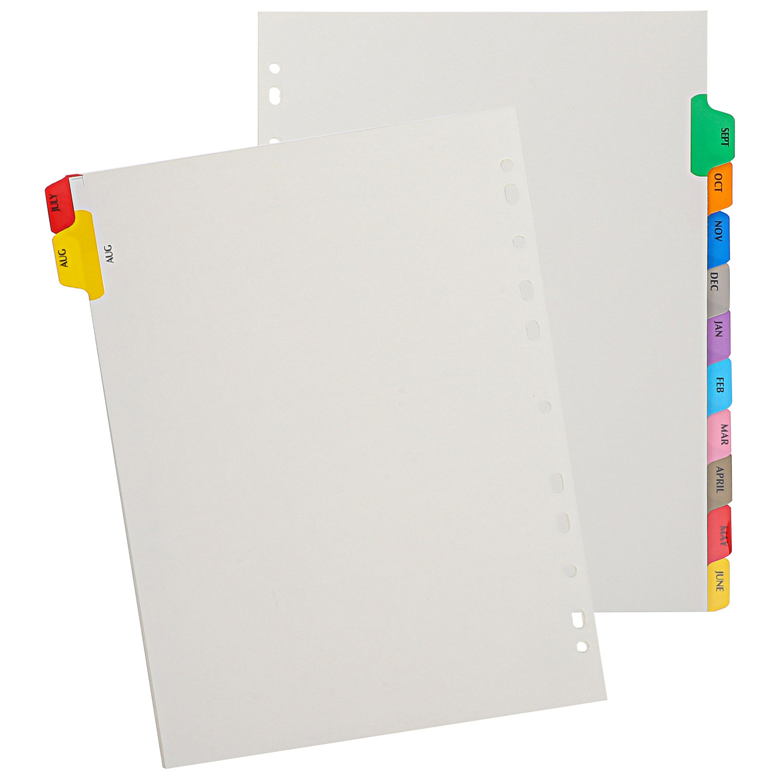 12 hojas de separadores de fic - Tab Divider A4 reseña y precio