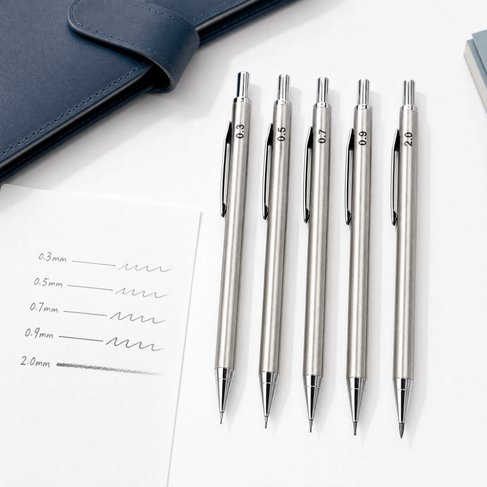 Lápiz Mecánico Metálico 2B 0.3 - Mechanical Pencil 0.3 reseña y precio