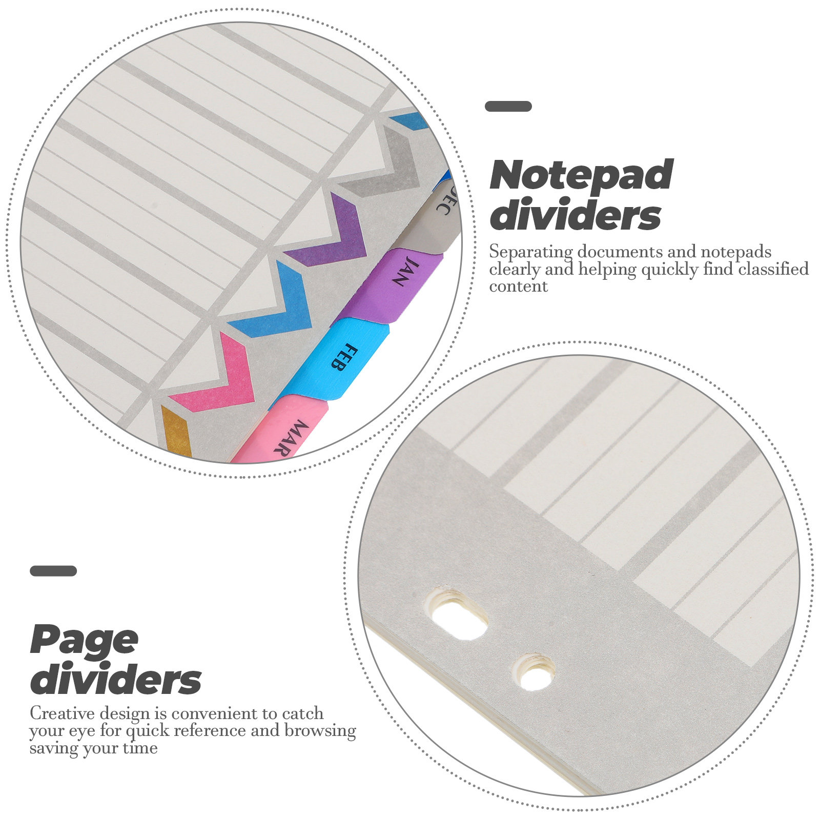 12 Hojas de Separadores de Índ - Tab Divider A4 reseña y precio
