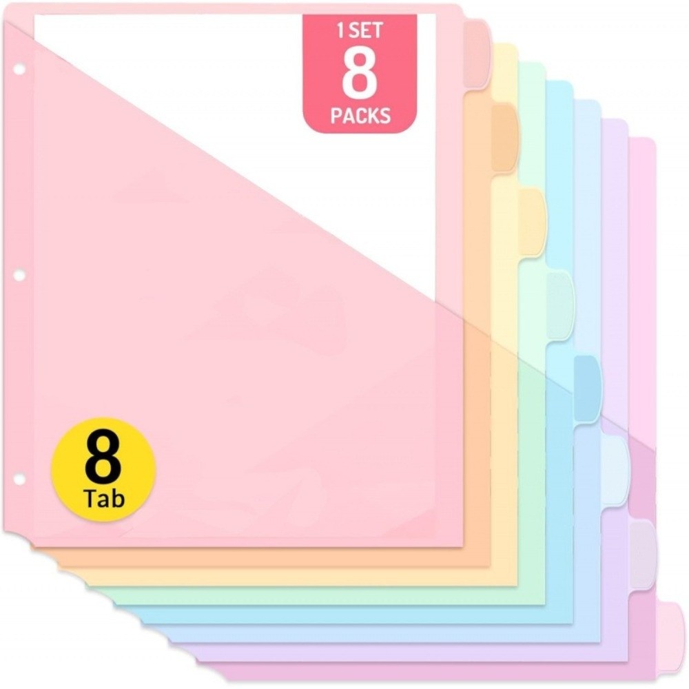 8 piezas de separadores de car - Tab Divider A4 reseña y precio